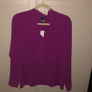 Ann Taylor TAGS STILL ON fuscia blouse